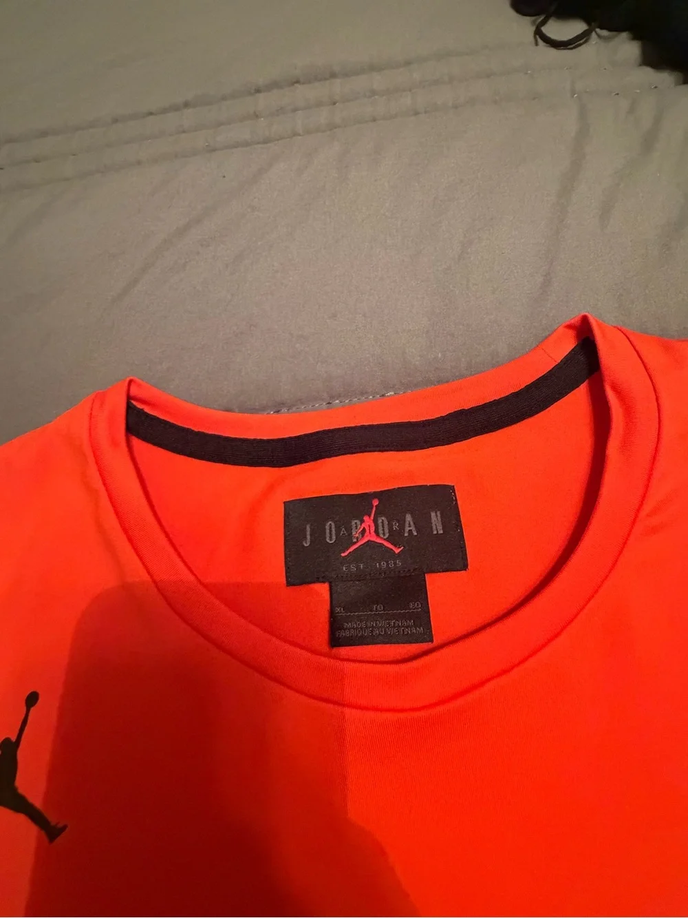 Jordan Men’s Long-Sleeve Performance Shirt - Bright Orange